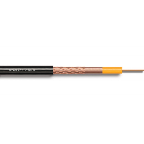 CABLU COAXIAL RG6 CU-CU NEGRU HF (100M) BZ20-00260