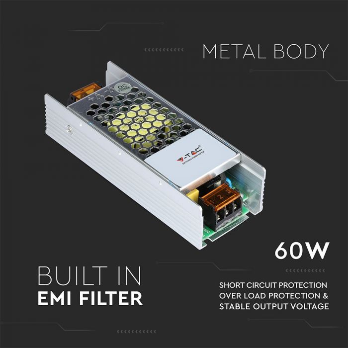 LED TRANSF 24V 60W IP20 3261