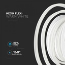 LED BANDA 24V IP65 3000K 8W 320 lm/m NEON FLEX (10ml/rola)