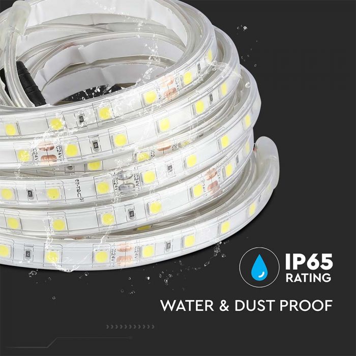 LED BANDA 24V IP65 3000K 9W 830 lm/m (5ml/rola)