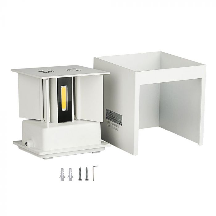 CIL ARH APLICA 3000K 5W 700 lm PATRATA ALBA 2-WAY IP65 VT