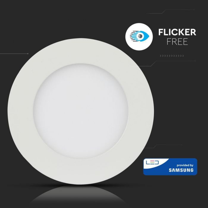 DOWNLIGHT CU LED 3000K 12W 1000 lm IP20 ROTUND D=170x12mm VT