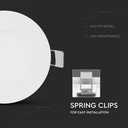 DOWNLIGHT CU LED 4000K 3W 130 lm IP20 ROTUND D=84x12mm VT