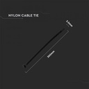 COLIER PVC 300x3.5 NEGRU 100 buc/set VT