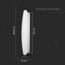 CIL PLAFONIERA IP20 3000-6400K 12W 1200 lm ROTUNDA D:260x55mm ALBA