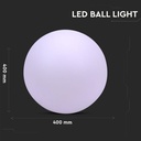 CIL ARH SFERA RGB D=40CM DECORATIVA CU TELECOMANDA IP54 VT