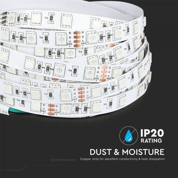 LED BANDA 24V IP20 4000K 9W 600 lm/m (5ml/rola)