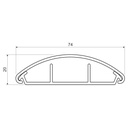 CANAL CABLU PARDOSEALA 74x18 PVC LO75LD