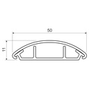 CANAL CABLU PARDOSEALA 50x14 PVC LO50LD