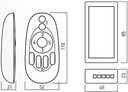 LED DIMMER 12/24V 3CHx6A RADIO