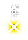 ARX APLICA MILESTONE 12W IP54 3000K 90500