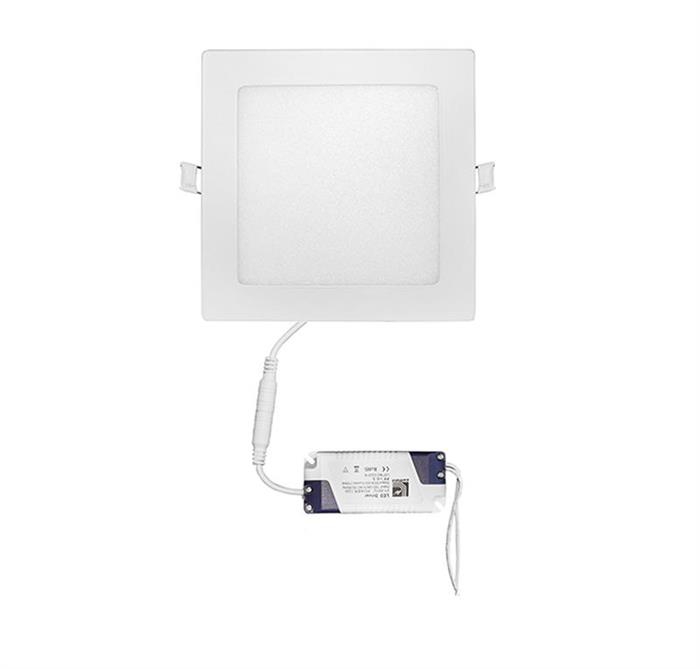DOWNLIGHT CU LED 4000K 24W 2250 lm IP20 PATRAT D=295x295x23mm