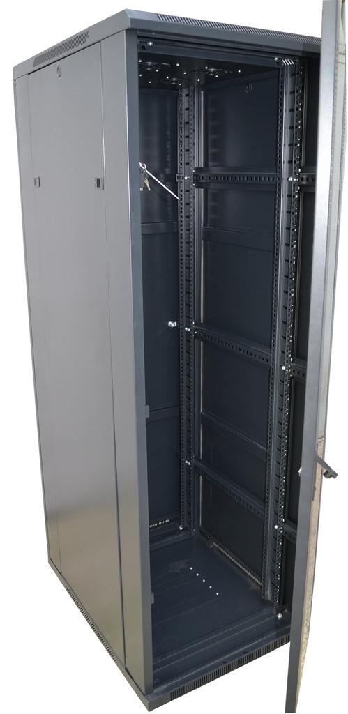 VDI RACK 37U/600x800 ECHIPAT CU 4 VENTILATOARE 220V 19'' H=175cm